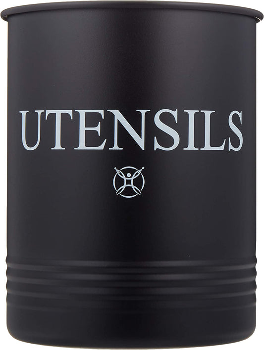 Utensil Holder Large Crocks Kitchen (Black)