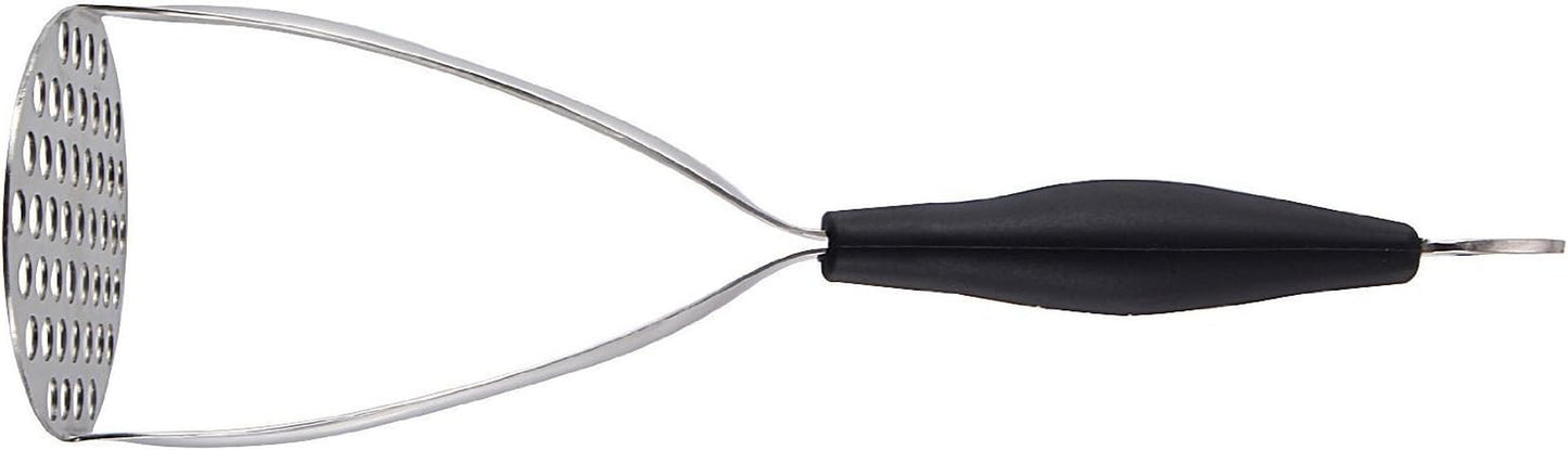 Heavy Duty Stainless Steel Potato Masher, Professional Integrated Masher Kitchen Tool & Food Masher/Potato Smasher with Silicone Handle, Perfect for Bean, Vegetable, Fruits, Avocado, Meat